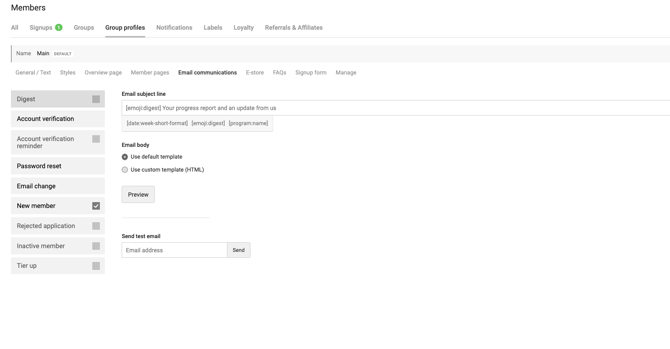Email communications