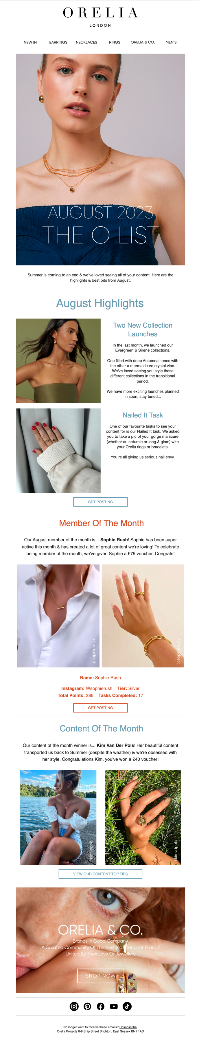 ORELIA NEWSLETTER
